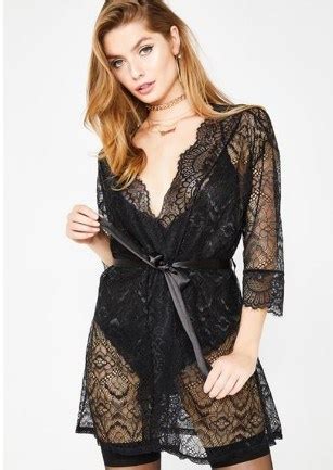 Female Dressing Babydoll Lace Lingerie Belt Bath Robe Nightwear Bathrobes Night Sleep Robe And