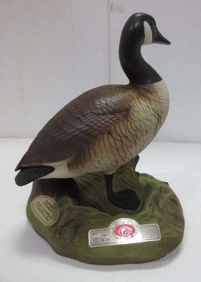 Canada Goose Ducks Unlimited Jim Beam Whiskey Decanter Albrecht