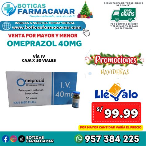 Omeprazol Mg Inyectable Boticas Farmacavar