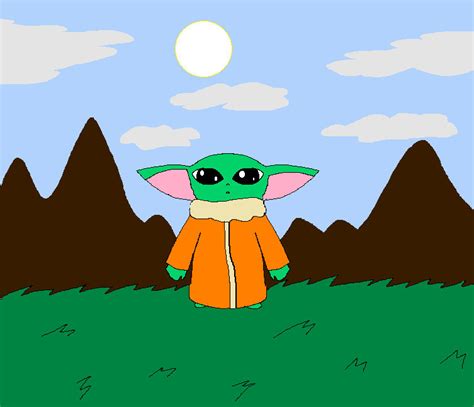 Baby Yoda Drawing by SonicSpyroNiGHTS-Fan on DeviantArt