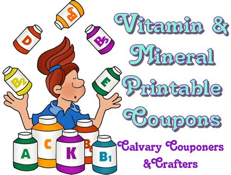 Healthier Foods and Vitamin Printable Coupons | Calvary, Couponers, and Crafters