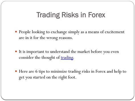 PPT - 6 Tips to Minimize Trading Risks in Forex PowerPoint Presentation