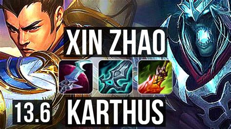 Xin Zhao Vs Karthus Jng Solo Kills Rank Xin Games Tr