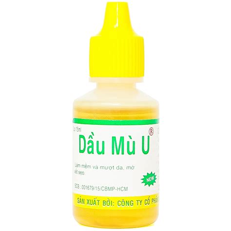 Dầu Mù U Quang Minh làm mềm và mượt da mờ vết sẹo 15ml Nhà thuốc