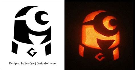 Minion Pumpkin Carving Template Printable