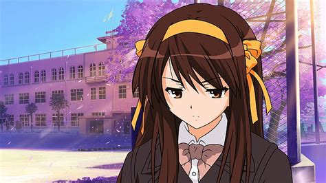 HD wallpaper: anime, anime girls, The Melancholy of Haruhi Suzumiya ...