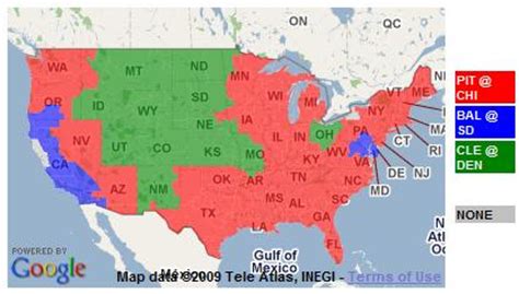 Which Games Will You Get to See? NFL TV Distribution Maps, Week 2 ...