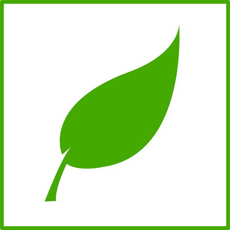 Clipart - eco green leaf icon