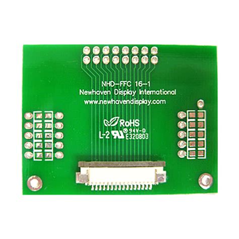 16-Pin 1mm Pitch FFC Connector Breakout Board