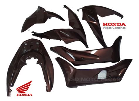 Kit Carenagem Seis Pe As Honda Pcx Marrom Mercadolivre