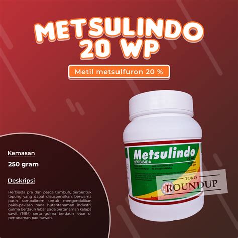 Jual Metsulindo Wp Gram Herbisida Racun Untuk Gulma Berdaun