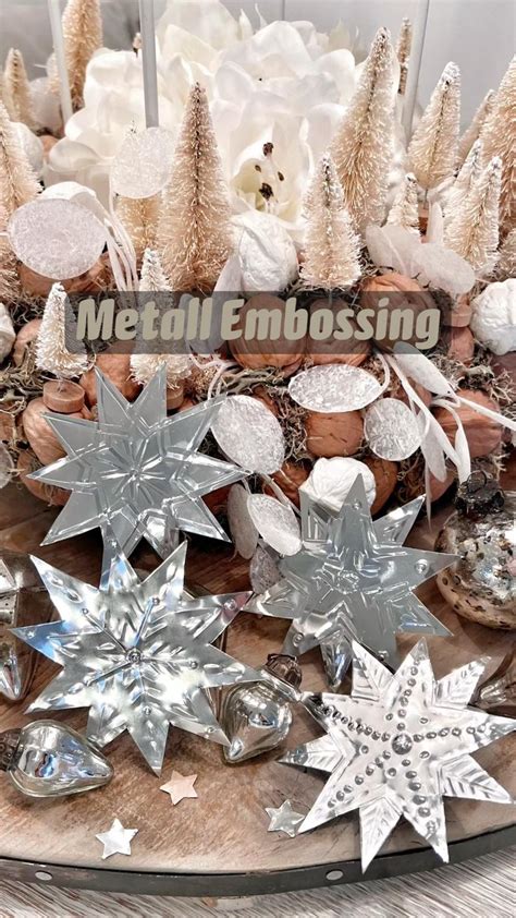 Metall Embossing Advent Und Weihnachten Basteln Blechdosen Basteln