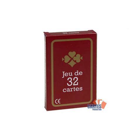 GAULOISE 32 Plastic Coated Cardboard Playing Cards 4 Standard