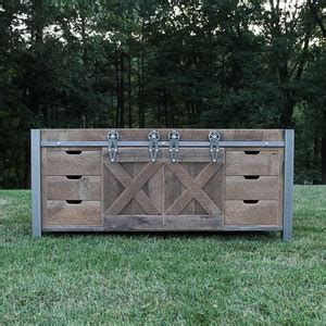 Rustic Industrial Vanity Reclaimed Barn Wood Etsy