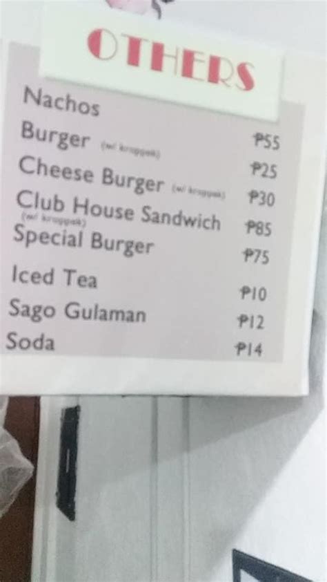 Menu At Franc Mav Eatery Restaurant Batangas