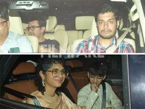 Aamir Khan, Junaid Khan arrive at Salman Khan's home ahead of Ira Khan ...