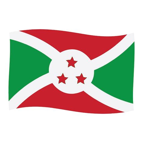 Bandeira Do Pa S Do Burundi Vetor Premium