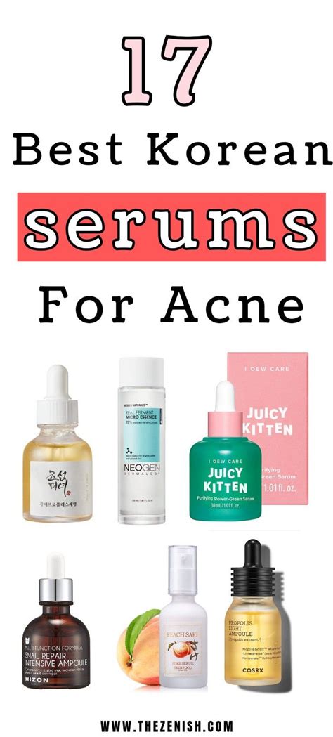 The Best Korean Serums For Acne Prone Skin Korean Serum Acne