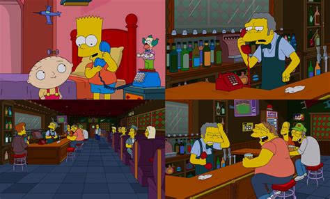 The Simpsons Guy - Bart Prank Calls Moe by dlee1293847 on DeviantArt