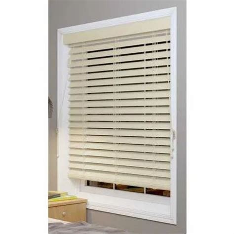 Cream And White Slat PVC Venetian Blind For Home At Rs 80 Sq Ft In Madurai