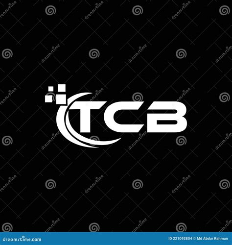 TCB Letter Logo Design on Black Background. TCB Creative Initials ...