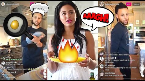 Steph Curry Turns Into Chef Curry On Instagram Stephen Curry Cooking With His Wife Ayesha