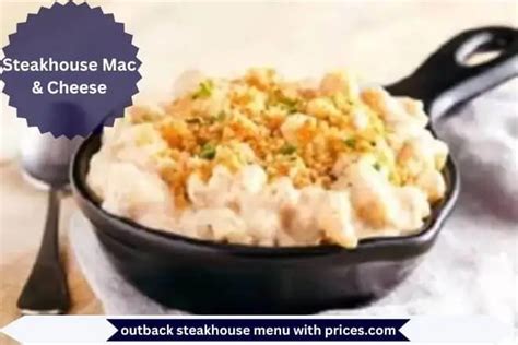 Outback Steakhouse Mac & Cheese Menu Price ( January 2025 )