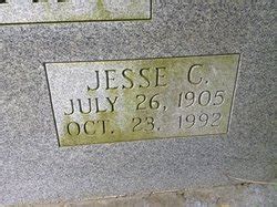 Jesse Carl Pittman 1905 1992 Memorial Find A Grave