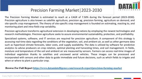 Ppt Precision Farming Market Size Share Growth And Trends