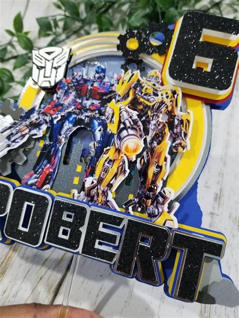 Transformers Cake Topper Etsy Canada Cake Toppers Transformers