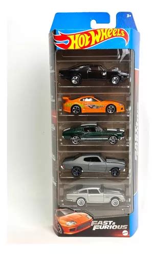 Rapido Y Furioso Pack 5 Autos Hot Wheels Autitos Originales Cuotas