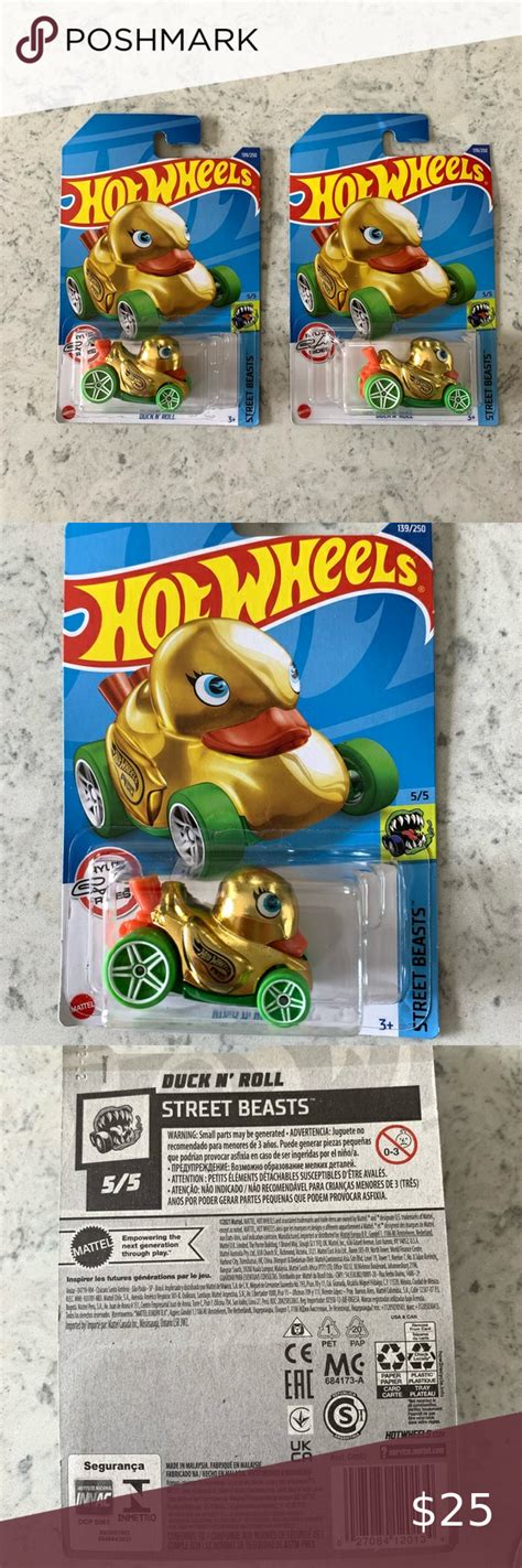 2022 Hot Wheels Duck N Roll Treasure Hunt Lot Of 2
