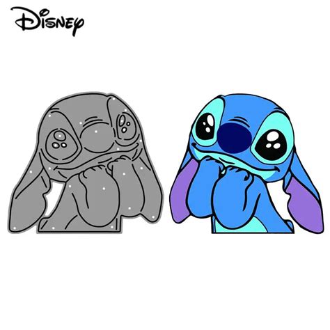 Cute Stitch Metal Cutting Dies Disney Cartoon Movie Lilo And Stitch Character Dies For Diy Decor