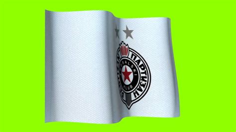 Realistic Flag Of FK Partizan Chroma YouTube