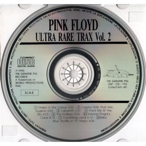 Ultra rare trax vol 2 Pink Floyd CD 売り手 maicol d4 Id