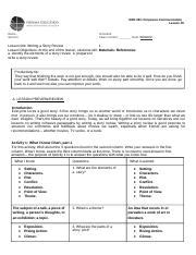 SAS 6 GEN 001 Docx GEN 001 Purposive Communication Lesson 6 Name