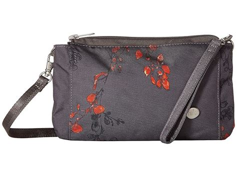 Haiku Stride (Gray Wisteria Print) Cross Body Handbags. Stay versatile as you take on the day ...