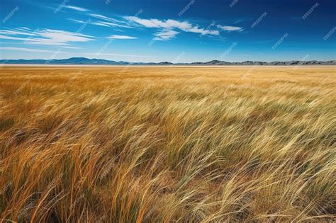 Premium Ai Image Blue Sky And Yellow Autumn Fields