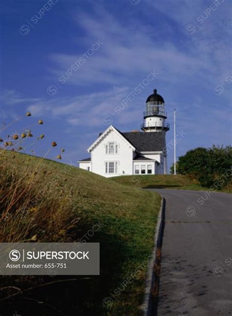 Cape Elizabeth Lighthouse Cape Elizabeth Maine USA - SuperStock