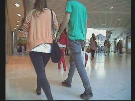 Busty Babe Shopping In Shiny PVC Thigh Boots Thigh High Honeys Clips Sale