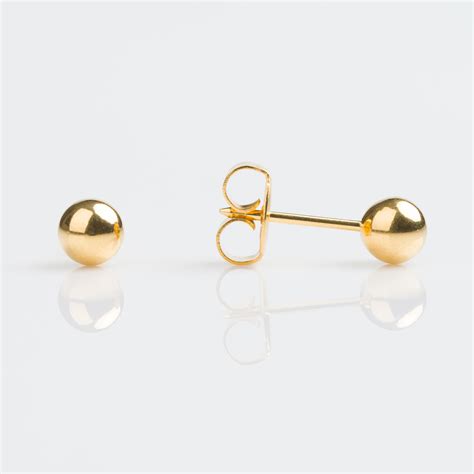 Studex Sensitive Gold Plated 5mm Ball Stud Earring YK Beauty