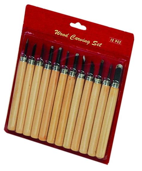 12 Piece Beginners Wood Carving Set | Turners Art Supplies