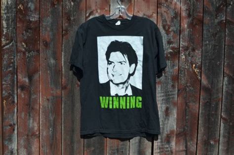 “winning” Charlie Sheen T Shirt Bidstitch