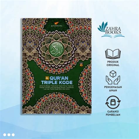 Al Quran Triple Kode Q A Warna Hijau Zahrabooks Id