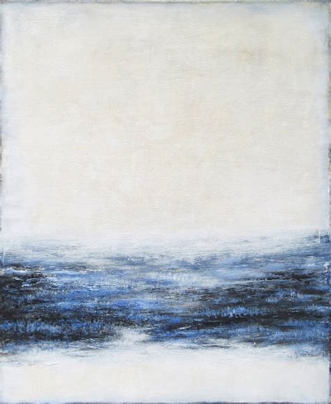 White Abstract Painting Meditative Landscape Large Abstract Painting