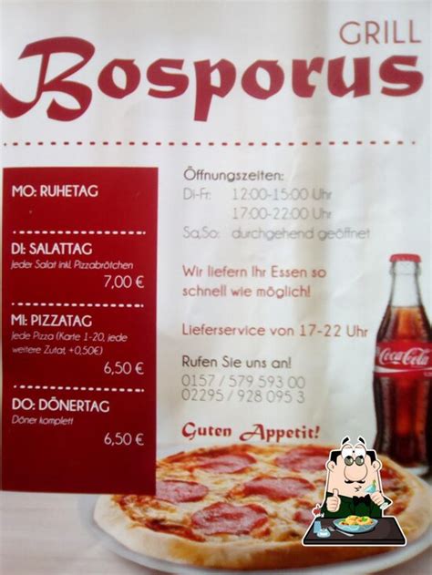 Speisekarte Von Bosporus Grill Pizza Ruppichteroth