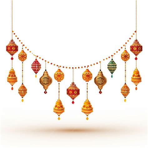 Premium Photo | Festival Toran With Hanging Lamps For Diwali Decoration