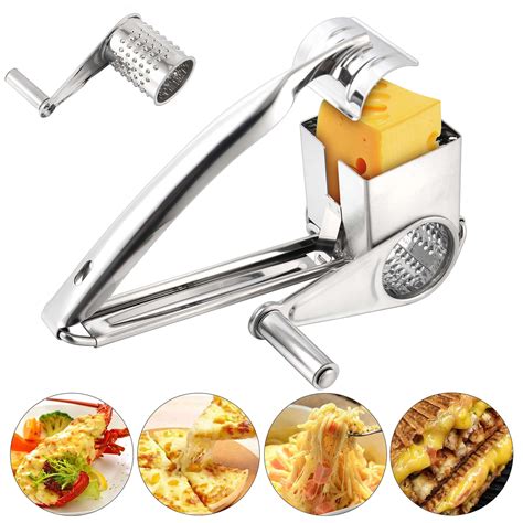 Gustave Stainless Steel Rotary Cheese Grater Manual Handheld Cheese