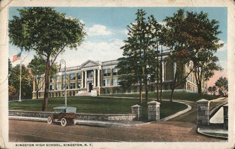 Kingston High School New York Postcard