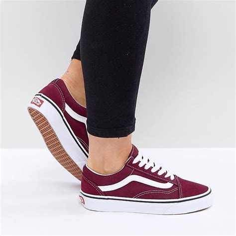 Burgundy Vans Old Skool Womens Flash Sales